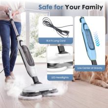 Steam Mop, Floor Steamer with Rotating Scrub Pads & LED Headlight - view 5 of 5 | KMFURNILA