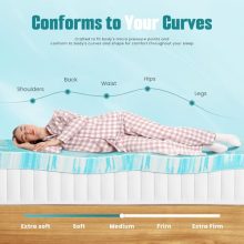 2 Inch Mattress Toppers Memory Foam Cooling Gel Infused for Enhanced Comfort, CertiPUR-US Certified Breathable Bed Topper Pad with Support for Bed, King - view 4 of 5 | KMFURNILA