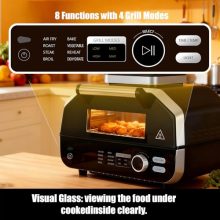 Electric Grill Outdoor, Electric 8-in-1 BBQ Grill with Air Fryer - view 3 of 5 | KMFURNILA
