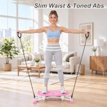 Balance Board, Compact Slide Stepper with Resistance Bands - view 2 of 5 | KMFURNILA