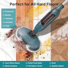 Steam Mop, Floor Steamers with 4 Cleaning Modes, Steam Mops for Floor Cleaning with LED Headlights & Rotating Scrub Pads, 16.4 FT Cord, for Hardwood Floors & Tile - view 5 of 5 | KMFURNILA