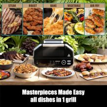 Electric Grill Outdoor, Electric 8-in-1 BBQ Grill with Air Fryer - view 2 of 5 | KMFURNILA