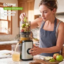 Juicer Machines, Electric Slow Masticating Cold Press Juicer - view 5 of 5 | KMFURNILA