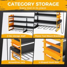 Power Tool Organizer with Charging Station for Garage, Workshop - view 4 of 5 | KMFURNILA