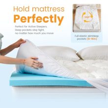 NEWBULIG 3 Inch Queen Dual Layer Memory Foam Mattress Topper - view 4 of 5 | KMFURNILA