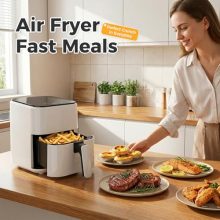 Compact Digital Air Fryer 3 Qt, Small Airfryer with Nonstick Plate, Dishwasher Safe Basket, Auto Shutoff, Simple Touchscreen, Quick Meals for Small Spaces - view 2 of 5 | KMFURNILA