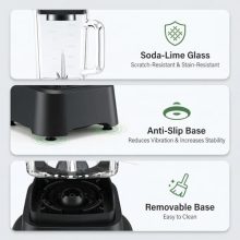 54oz Countertop Kitchen Blender, Ideal for Smoothies - view 4 of 5 | KMFURNILA