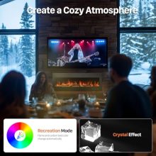 50″ Recessed Electric Fireplace Insert, 1500W Fireplace Heater - view 4 of 5 | KMFURNILA