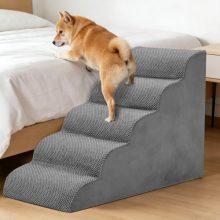 5-Step Dog Stairs for Large Dogs and Cats, 22in H Dog Steps - view 2 of 5 | KMFURNILA
