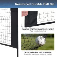 Portable Badminton Net Set, 10FT/14FT/17FT Wide, Adjustable Height Multi Sport Net for Pickleball, Tennis, Volleyball, Soccer Tennis, Indoor Outdoor with Carry Bag, Easy Setup for Backyard - view 5 of 5 | KMFURNILA