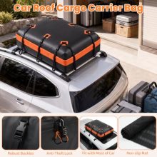20 Cubic Feet Heavy Duty Waterproof Car Rooftop Cargo Carrier Bag - view 5 of 5 | KMFURNILA