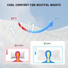 Cervical Neck Pillow, Memory Foam Contour Pillow, Queen - view 4 of 5 | KMFURNILA