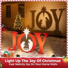 46 Inch Joy Nativity Outdoor Christmas Decoration, 3-Piece Set - view 4 of 5 | KMFURNILA