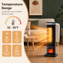 24″ Space Heater, 1500W Portable Heaters for Indoor Use - view 2 of 5 | KMFURNILA