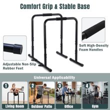 Dip Bar, Adjustable Dip Station with Soft Foam Handles - view 3 of 5 | KMFURNILA