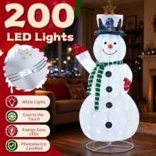 5.4 FT Lighted Pop-Up Christmas Snowman, Outdoor Decoration - view 3 of 5 | KMFURNILA