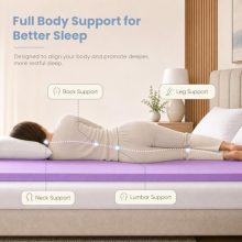 1.5 Inch Twin Cooling Gel Memory Foam Mattress Topper - view 3 of 5 | KMFURNILA