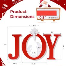 46 Inch Joy Nativity Outdoor Christmas Decoration, 3-Piece Set - view 2 of 5 | KMFURNILA