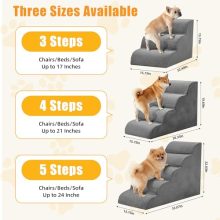 5-Step Dog Stairs for Large Dogs and Cats, 22in H Dog Steps - view 5 of 5 | KMFURNILA