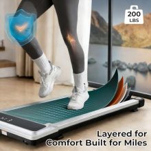 Walking Pad Treadmill for Home, Lightweight Walk Machine with Remote Control and LED Display, Portable Treadmill Under Desk for Walking, Jogging, Running - view 5 of 5 | KMFURNILA