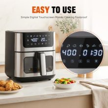 Air Fryer 6.34 QT, Airfryer with Viewing Window and 8 Presets - view 4 of 5 | KMFURNILA