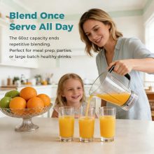 Smoothie Blender, Personal Blender for Kitchen, 24 34 60 oz Cups - view 3 of 5 | KMFURNILA