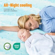 Topper 2 Inch Memory Foam Mattress Topper, Cooling Gel Foam Mattress Topper for Pressure Relief, Ventilated Design Bed Topper in a Box - view 5 of 5 | KMFURNILA