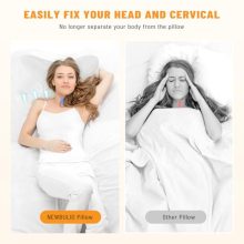 Cervical Neck Pillow, Memory Foam Contour Pillow, Queen - view 3 of 5 | KMFURNILA