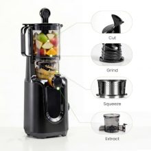 Slow Masticating Juicer Machine with 4.25″ Feed Chute - view 4 of 5 | KMFURNILA