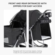 3 Wheel Pet Stroller for Dogs and Cats, Foldable Design - view 5 of 5 | KMFURNILA