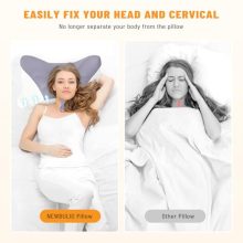 Cervical Neck Pillow, Memory Foam Contour Pillow, Queen - view 3 of 5 | KMFURNILA