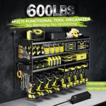 Power Tool Organizer with 4-Outlet Power Strip & Charging Station - view 2 of 5 | KMFURNILA