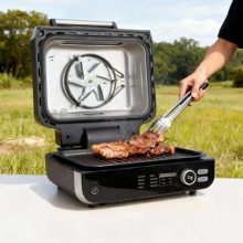 Electric Grill Outdoor, Electric 8-in-1 BBQ Grill with Air Fryer - view 5 of 5 | KMFURNILA