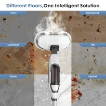 Steam Mop, Floor Steamer with Rotating Scrub Pads & LED Headlight - view 3 of 5 | KMFURNILA