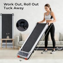 Walking Pad Treadmill for Home, Lightweight Walk Machine with Remote Control and LED Display, Portable Treadmill Under Desk for Walking, Jogging, Running - view 4 of 5 | KMFURNILA