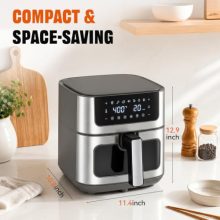 8-in-1 Air Fryer 6 Quarts, Airfryer with Presets and Window - view 2 of 5 | KMFURNILA