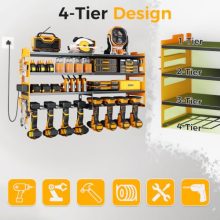 Power Tool Organizer with Charging Station for Garage, Workshop - view 3 of 5 | KMFURNILA
