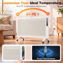 Panel Convector Heater Indoor Use, 1500W Full Mesh Space Heater - view 4 of 5 | KMFURNILA