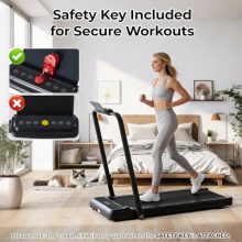 3-in-1 Walking Pad with Handle Bar Foldable Treadmill for Home - view 5 of 5 | KMFURNILA