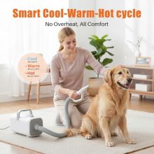 5-in-1 Dog Hair Dryer, 5 Groomer Tools, 3 Suction Modes - view 2 of 5 | KMFURNILA