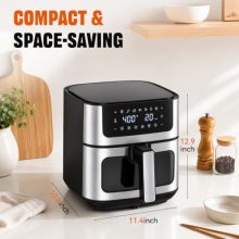 Air Fryer 6.34 QT, Airfryer with Viewing Window and 8 Presets - view 2 of 5 | KMFURNILA