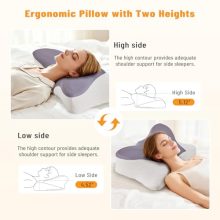 Cervical Neck Pillow, Memory Foam Contour Pillow, Queen - view 5 of 5 | KMFURNILA