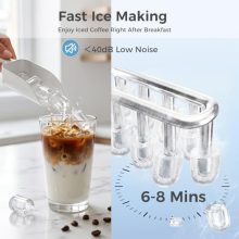 Countertop Ice Maker, Portable Ice Maker Machine with Handle - view 5 of 5 | KMFURNILA