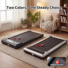 3-in-1 Walking Pad Treadmill for Home, Portable Walking Pad Under Desk, Low Noise Lightweight Treadmill with LED Display, Remote Control, Black - view 2 of 5 | KMFURNILA