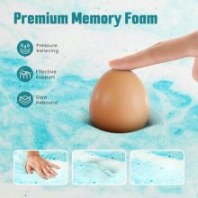 2 Inch Mattress Toppers Memory Foam Cooling Gel Infused for Enhanced Comfort, CertiPUR-US Certified Breathable Bed Topper Pad with Support for Bed, King - view 3 of 5 | KMFURNILA