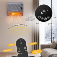 Wall Space Heater, 13IN Electric Small Heaters for Indoor Use - view 4 of 5 | KMFURNILA