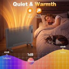 Panel Convector Heater Indoor Use, 1500W Full Mesh Space Heater - view 5 of 5 | KMFURNILA