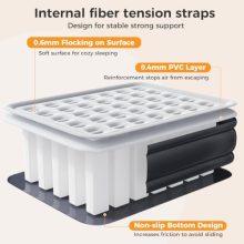 Air Mattress Queen with Built-in Pump, Inflatable Blow Up Camping Mattress with 22″ Raised Comfort for Home, Portable Mattress 660 lbs Weight Capacity, Double Height & Non-Slip Bottom - view 4 of 5 | KMFURNILA