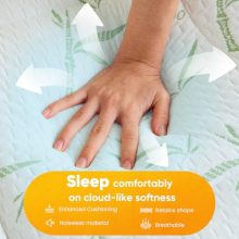 NEWBULIG 3 Inch Queen Dual Layer Memory Foam Mattress Topper - view 5 of 5 | KMFURNILA