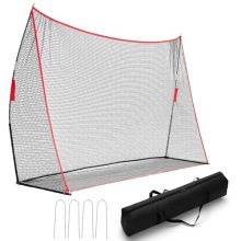 Golf Net, 10 x 7Ft Golf Practice Net for Backyard with Carry Bag, Sturdy Training Aid for Golfers to Practice Driving, Hitting, Indoor & Outdoor Dual-Use - view 1 of 5 | KMFURNILA